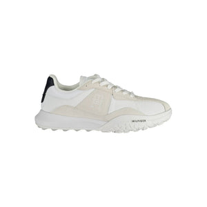 Weißer Polyester-Sneaker