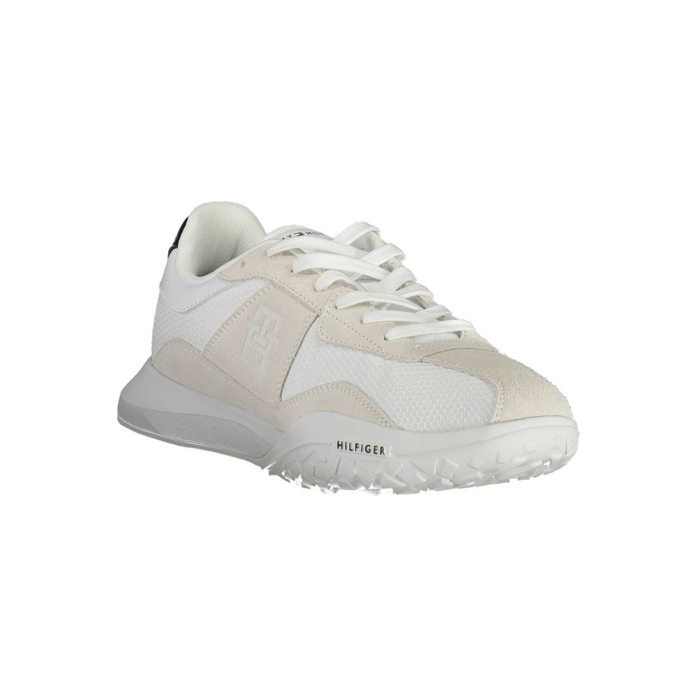 Weißer Polyester-Sneaker