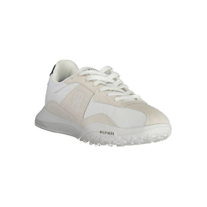Weißer Polyester-Sneaker