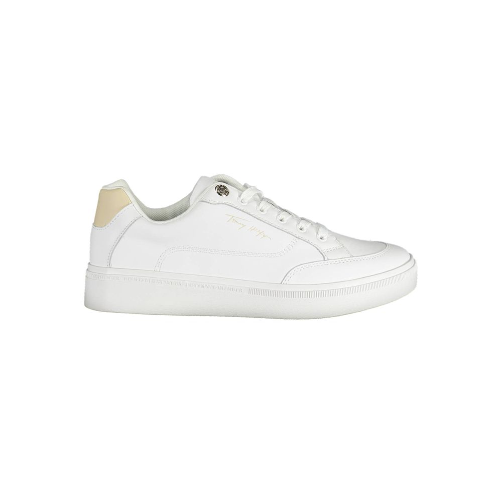 Weißer Polyester-Sneaker