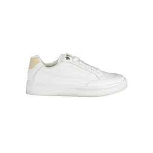 Weißer Polyester-Sneaker