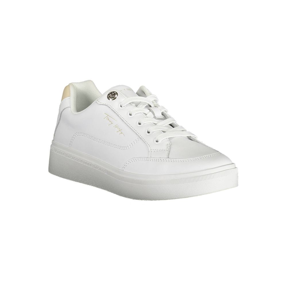 Weißer Polyester-Sneaker