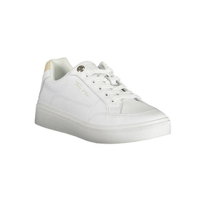 Weißer Polyester-Sneaker