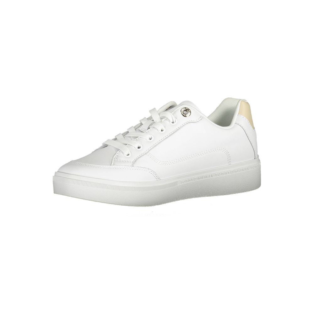 Weißer Polyester-Sneaker