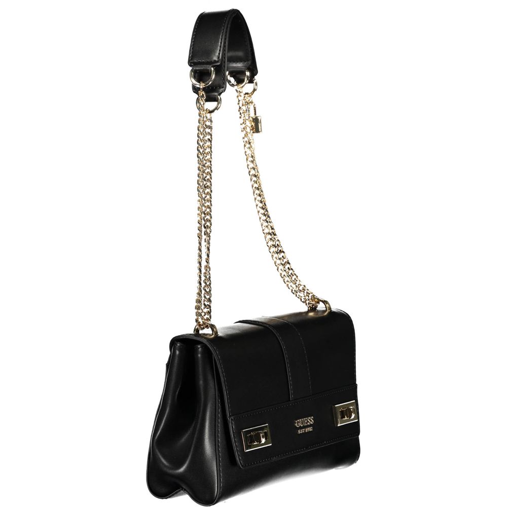 Schwarze Handtasche aus Polyethylen