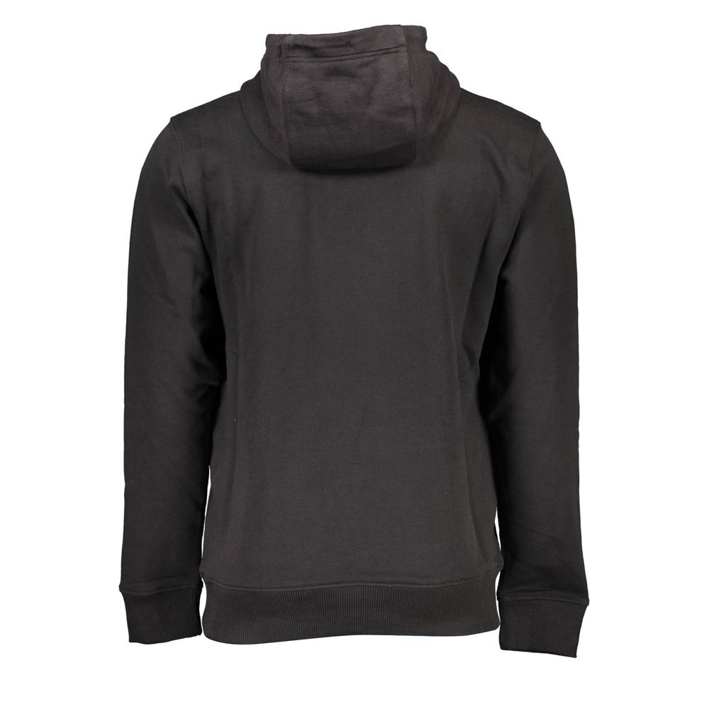 Schwarzer Baumwollpullover