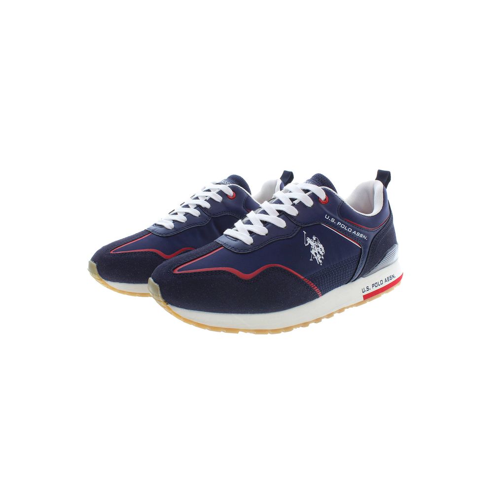 Blauer Polyester-Sneaker