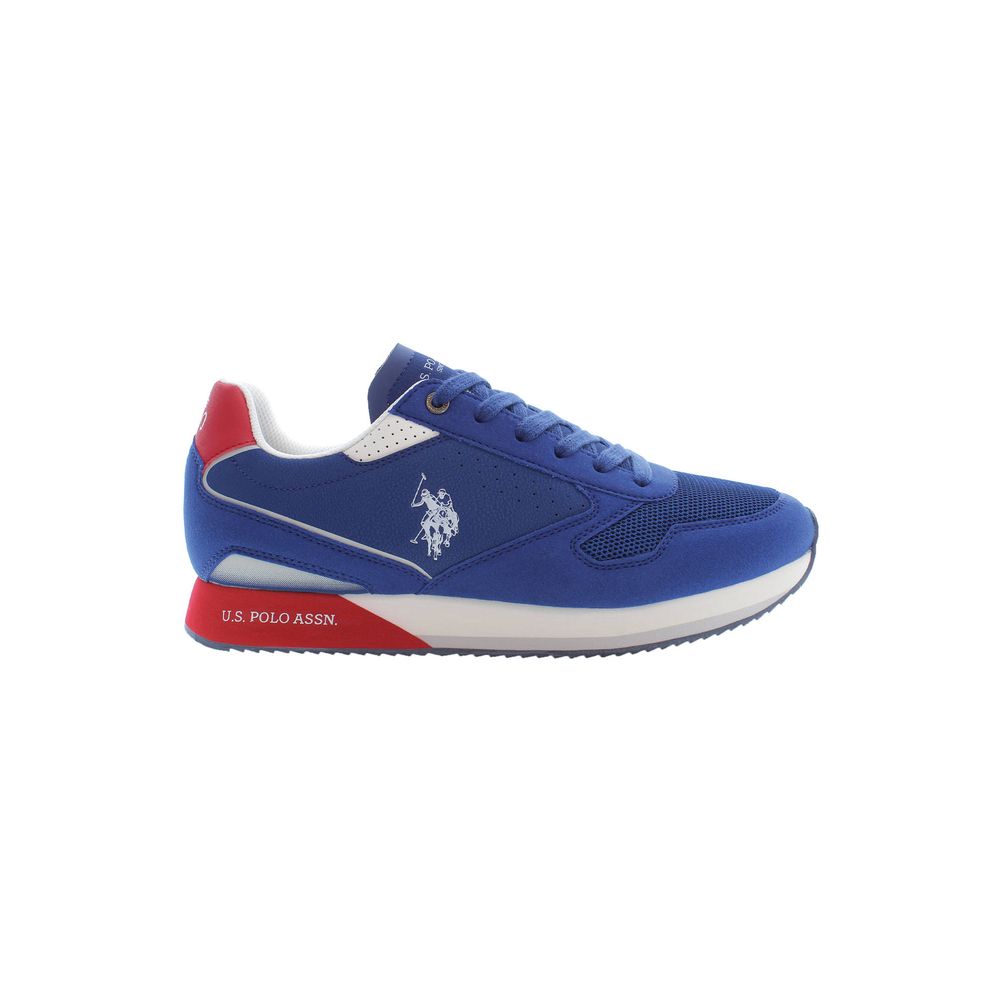 Blauer Polyester-Sneaker