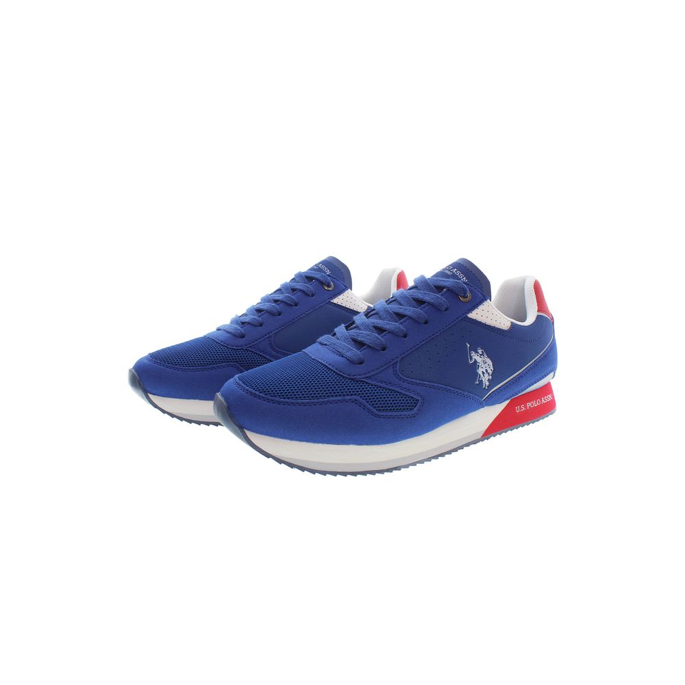 Blauer Polyester-Sneaker