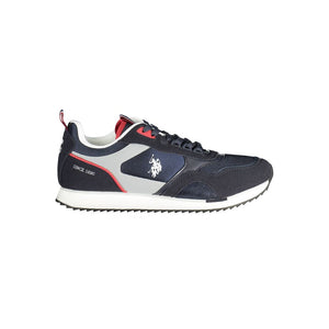 Blauer Polyester-Sneaker