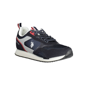 Blauer Polyester-Sneaker