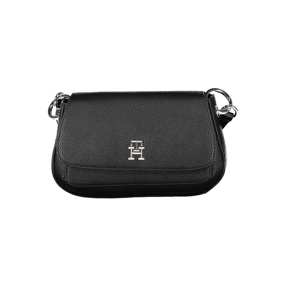 Schwarze Handtasche aus Polyethylen