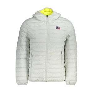 Graue Polyamidjacke