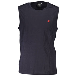 Blaues Baumwoll-T-Shirt