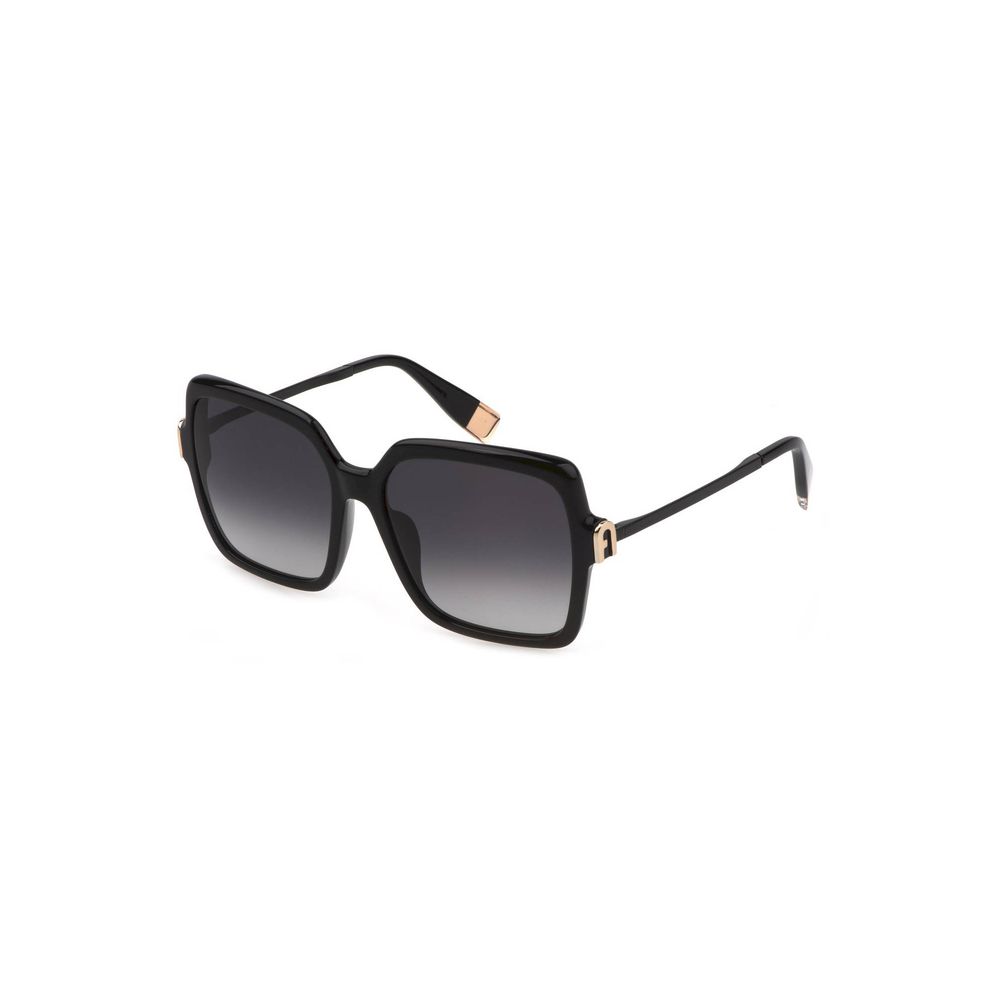 Schwarze Acetat-Sonnenbrille für Damen