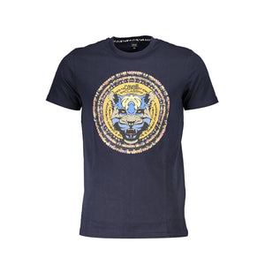Blaues Baumwoll-T-Shirt