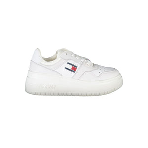 Weißer Polyester-Sneaker