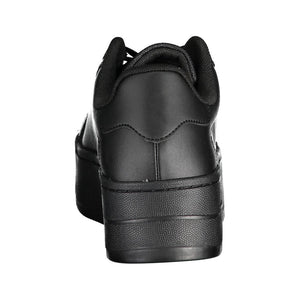 Schwarzer Polyester-Sneaker