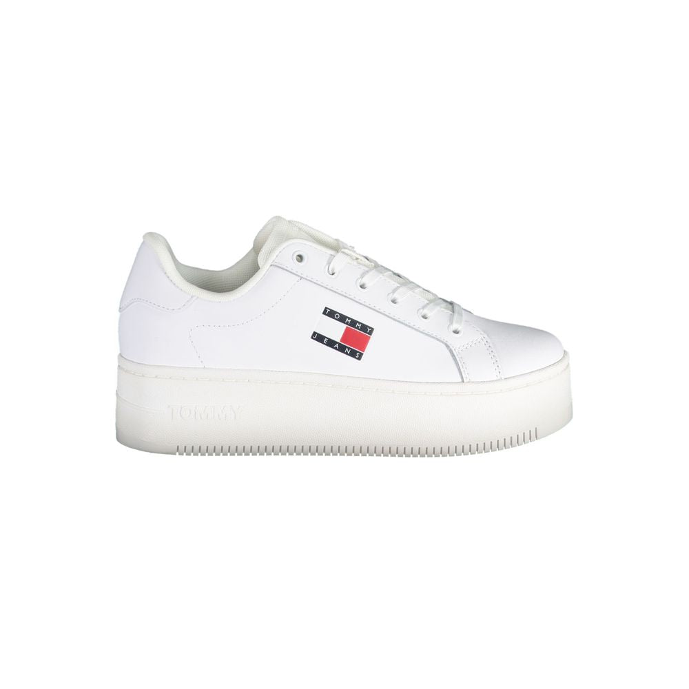 Weißer Polyester-Sneaker