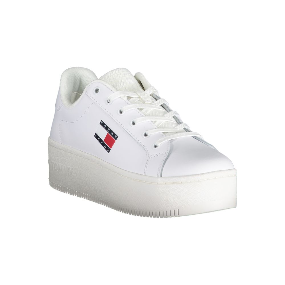 Weißer Polyester-Sneaker