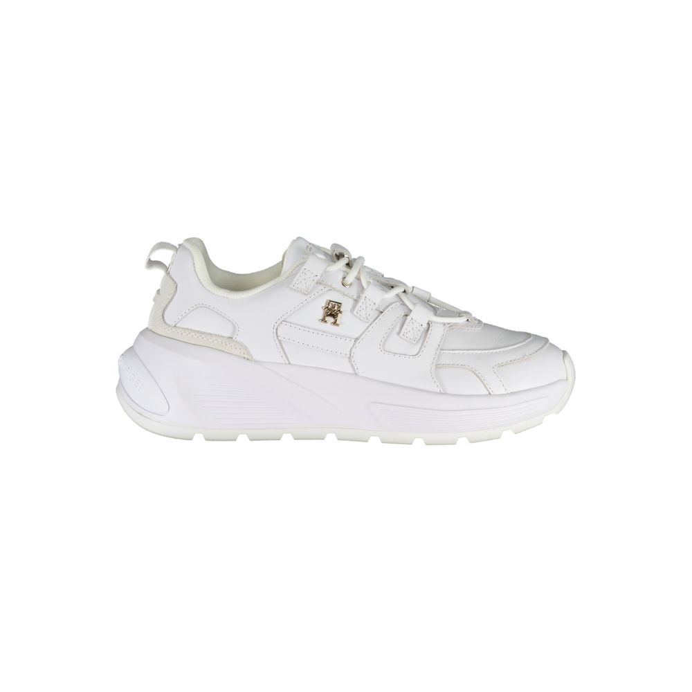 Weißer Polyester-Sneaker