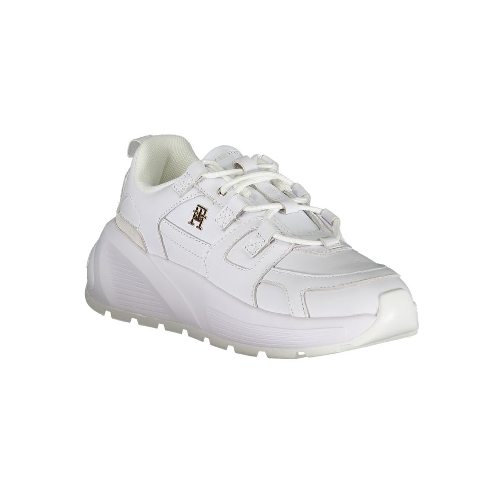 Weißer Polyester-Sneaker