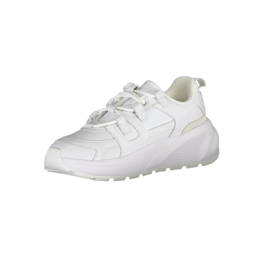 Weißer Polyester-Sneaker