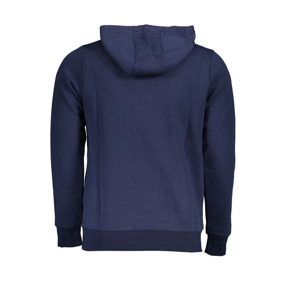 Blauer Baumwollpullover