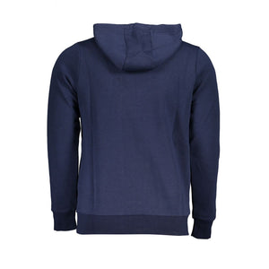 Blauer Baumwollpullover