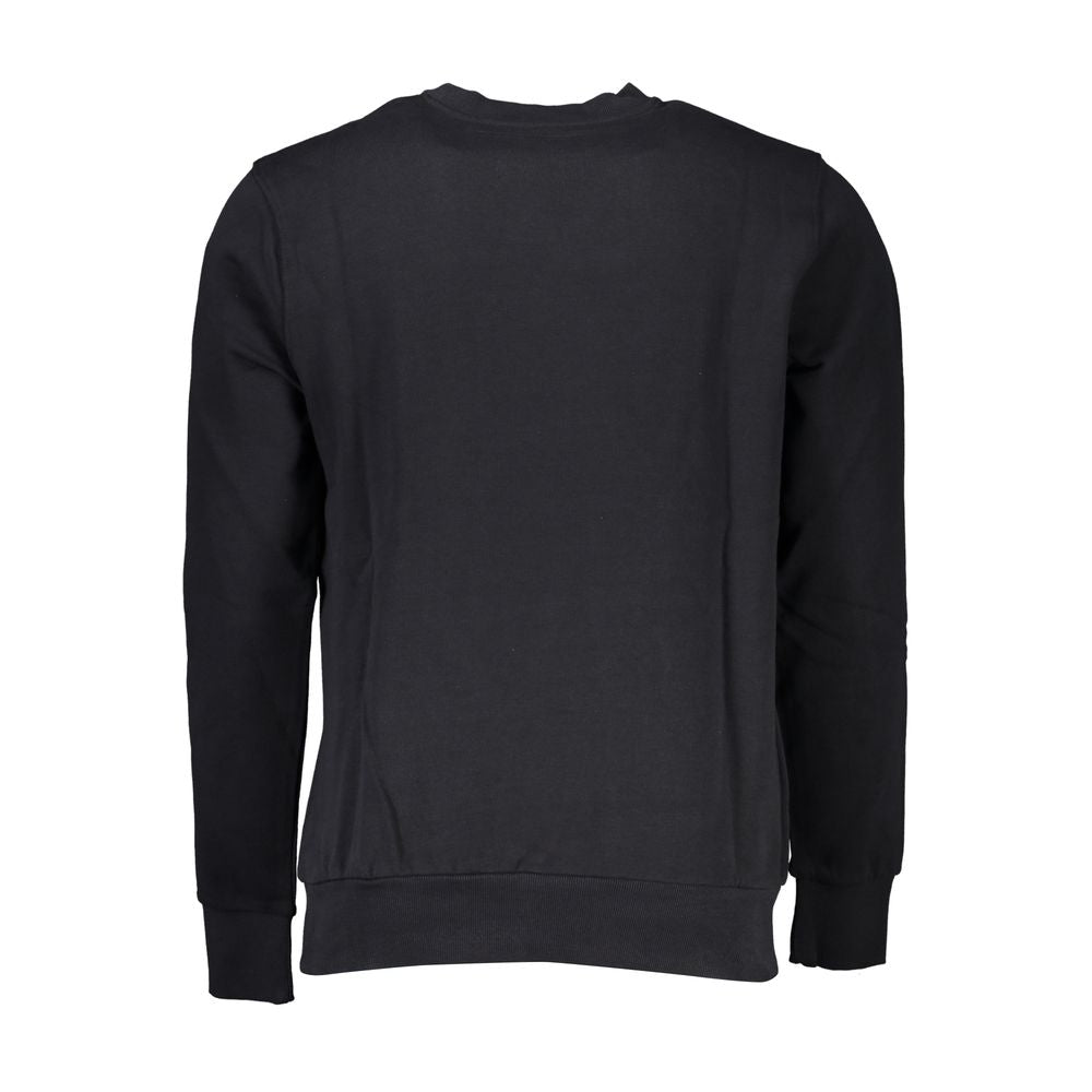 Schwarzer Baumwollpullover