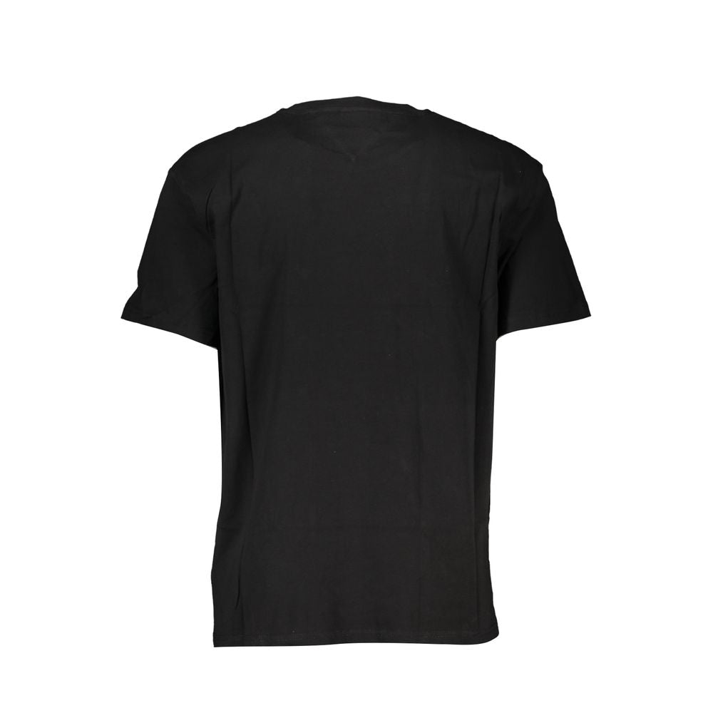 Schwarzes Baumwoll-T-Shirt