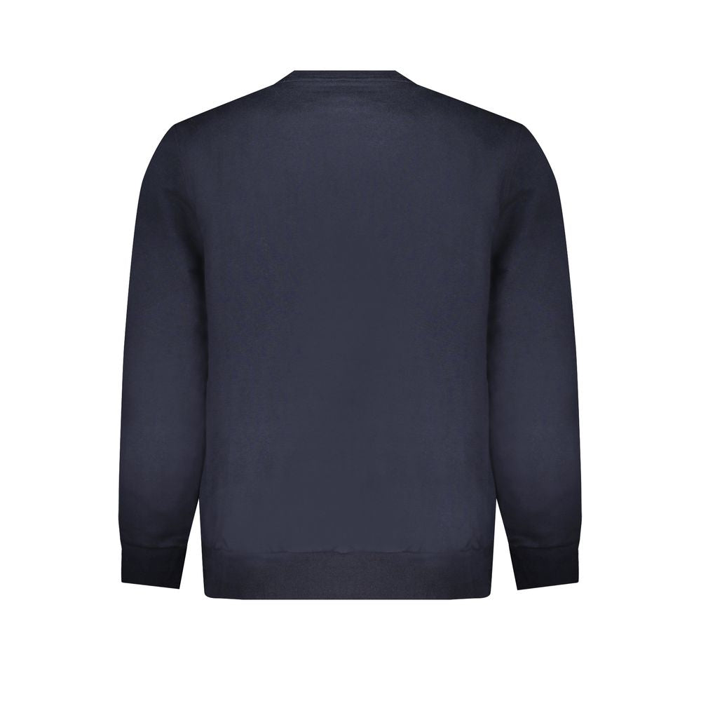 Blauer Baumwollpullover