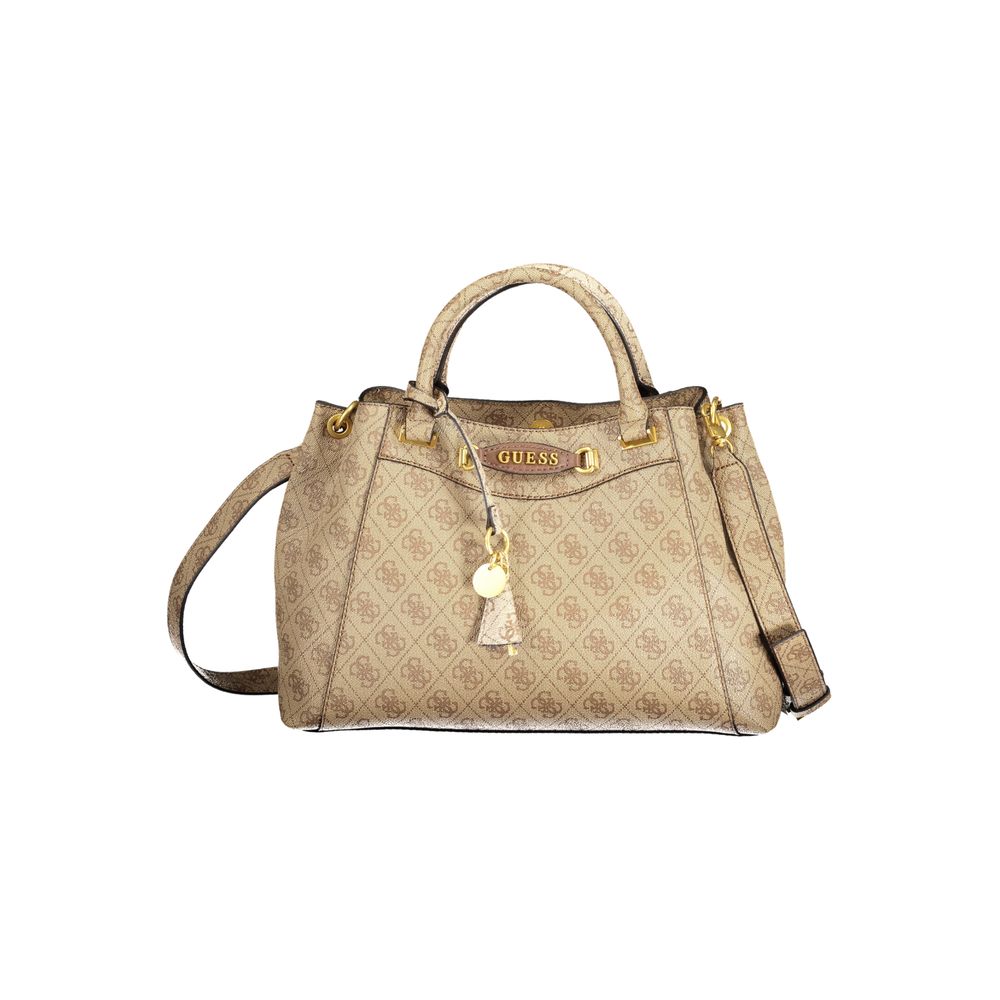 Beige Polyethylen-Handtasche