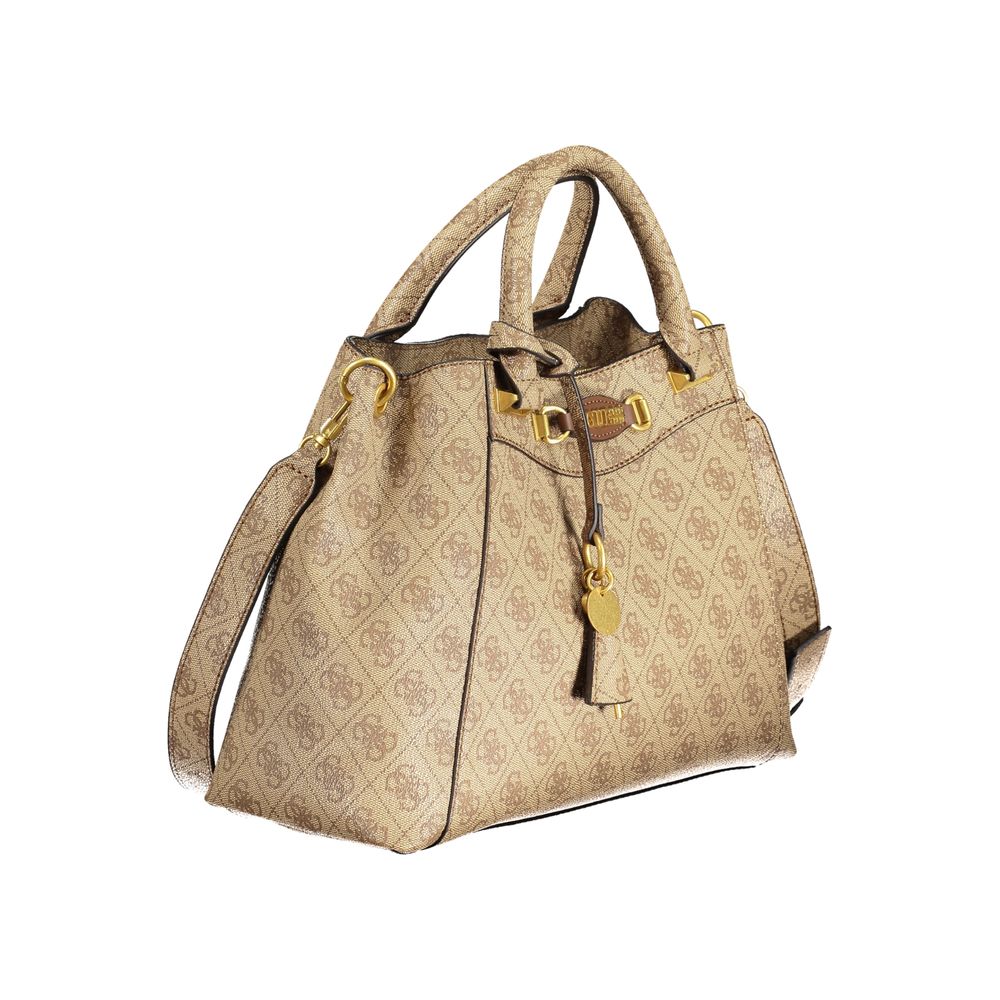 Beige Polyethylen-Handtasche