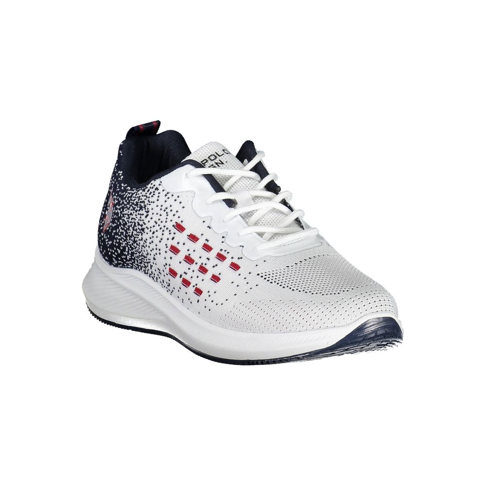 White Polyester Sneaker