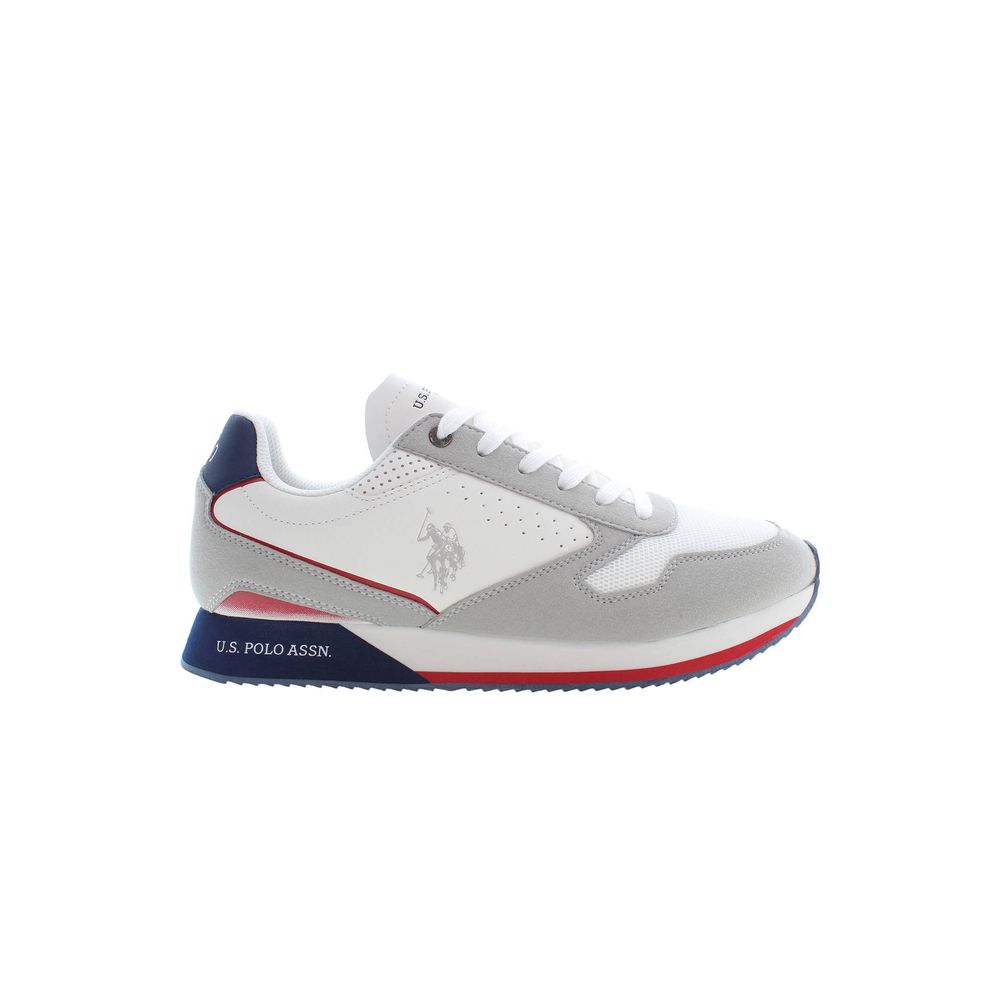 Weißer Polyester-Sneaker