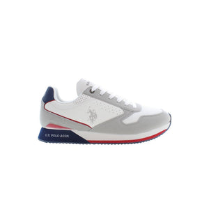 Weißer Polyester-Sneaker