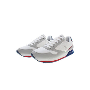 Weißer Polyester-Sneaker
