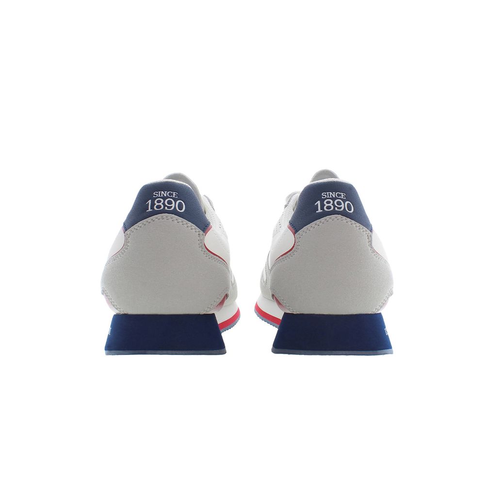 Weißer Polyester-Sneaker