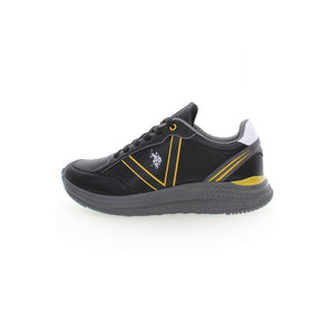 Schwarzer Polyester-Sneaker
