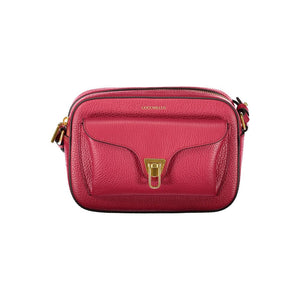 Rote Lederhandtasche
