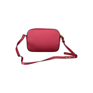 Rote Lederhandtasche