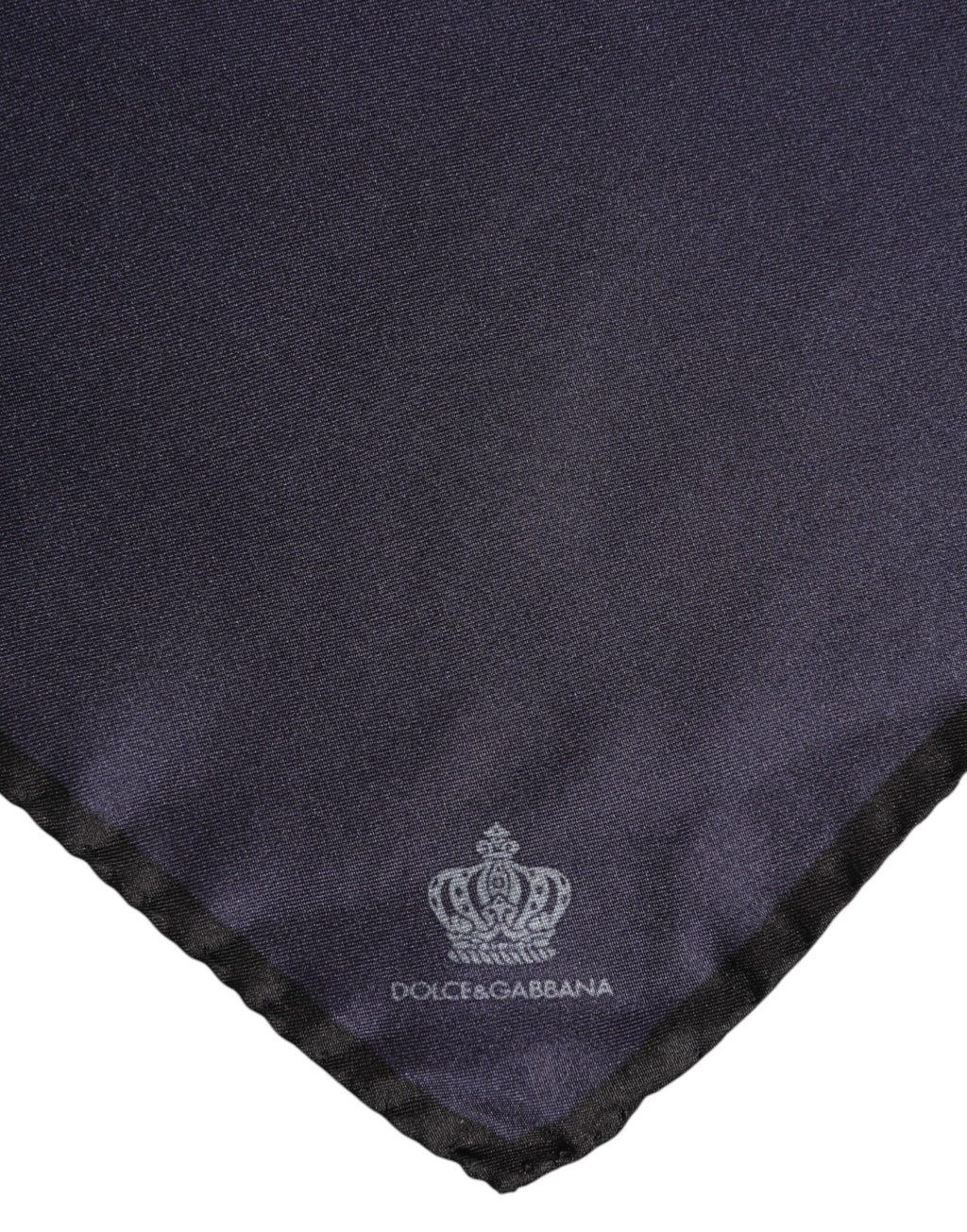 Blauer quadratischer Foulard aus Seide von DG Crown für Herren