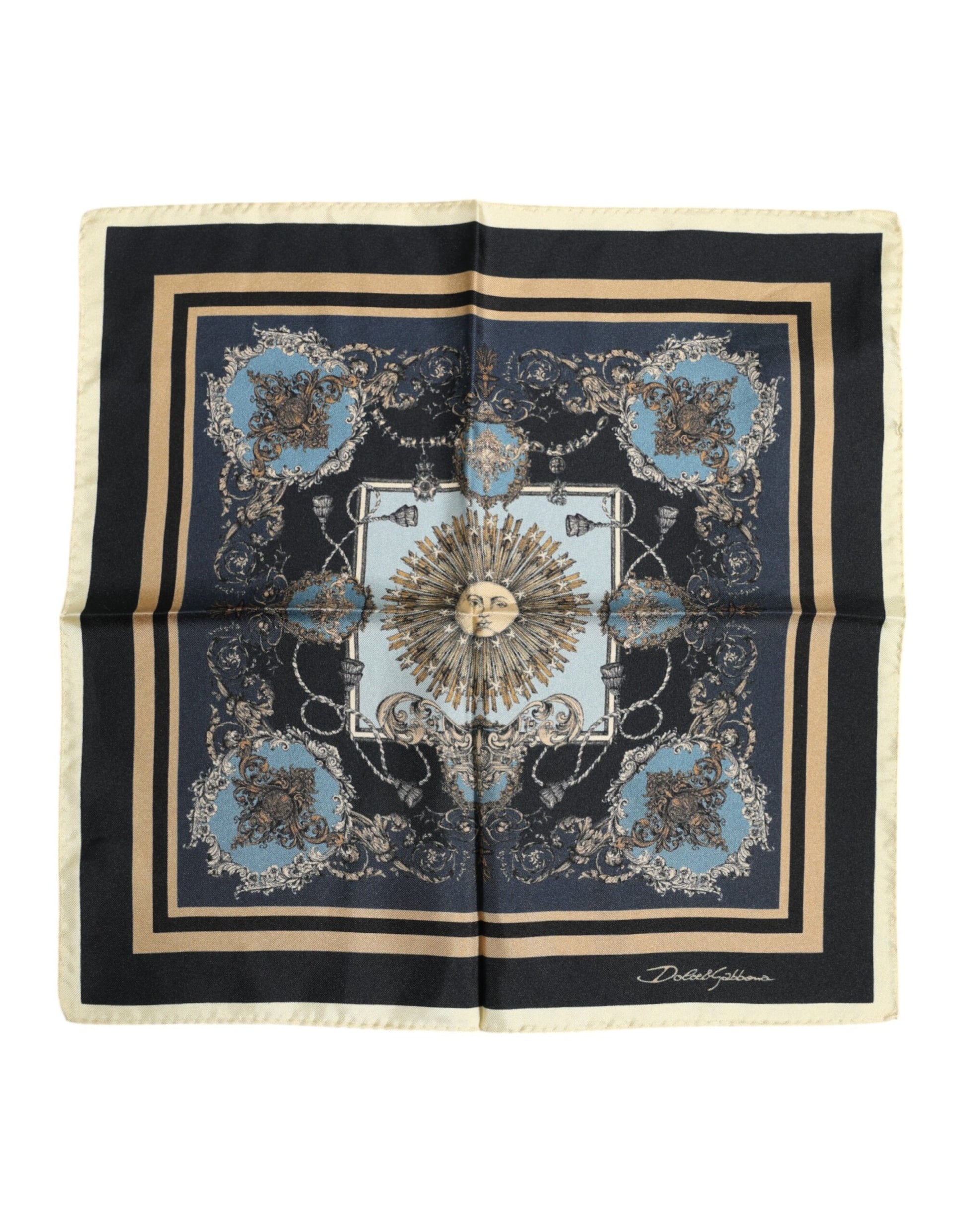 Mehrfarbiger quadratischer Foulard-Schal aus Kaschmir für Herren