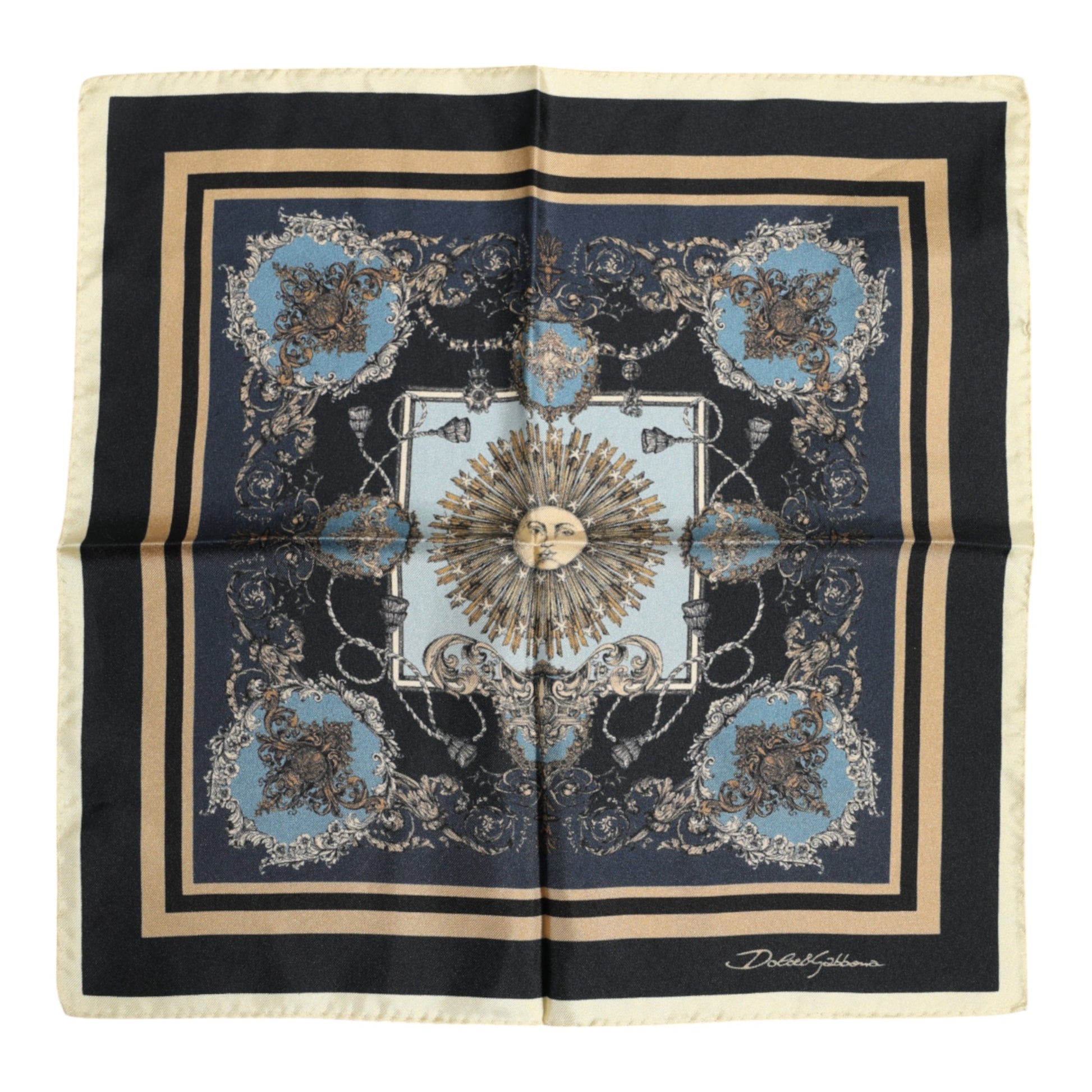 Mehrfarbiger quadratischer Foulard-Schal aus Kaschmir für Herren