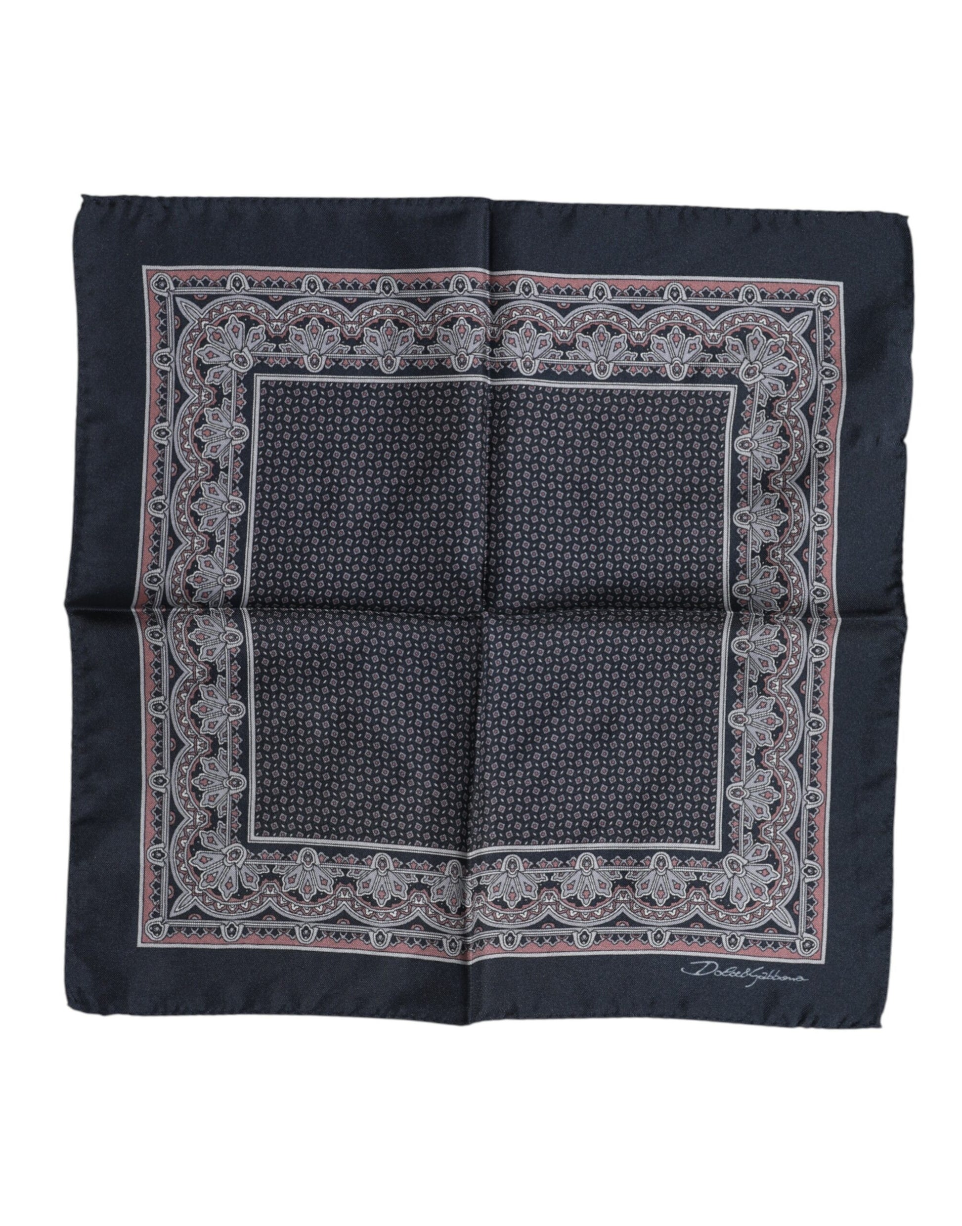 Quadratischer Foulard aus mehrfarbiger Fantasieseide