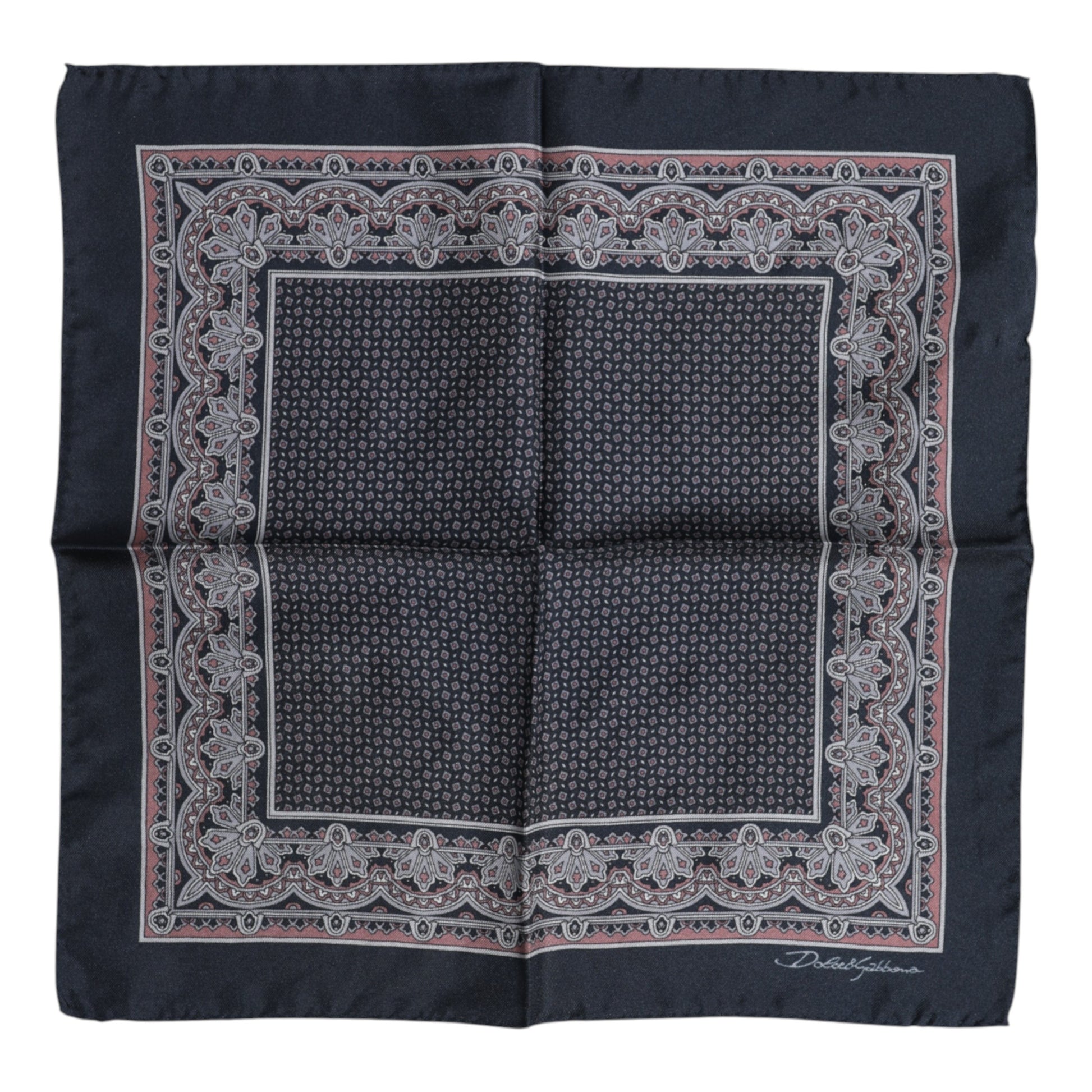 Quadratischer Foulard aus mehrfarbiger Fantasieseide