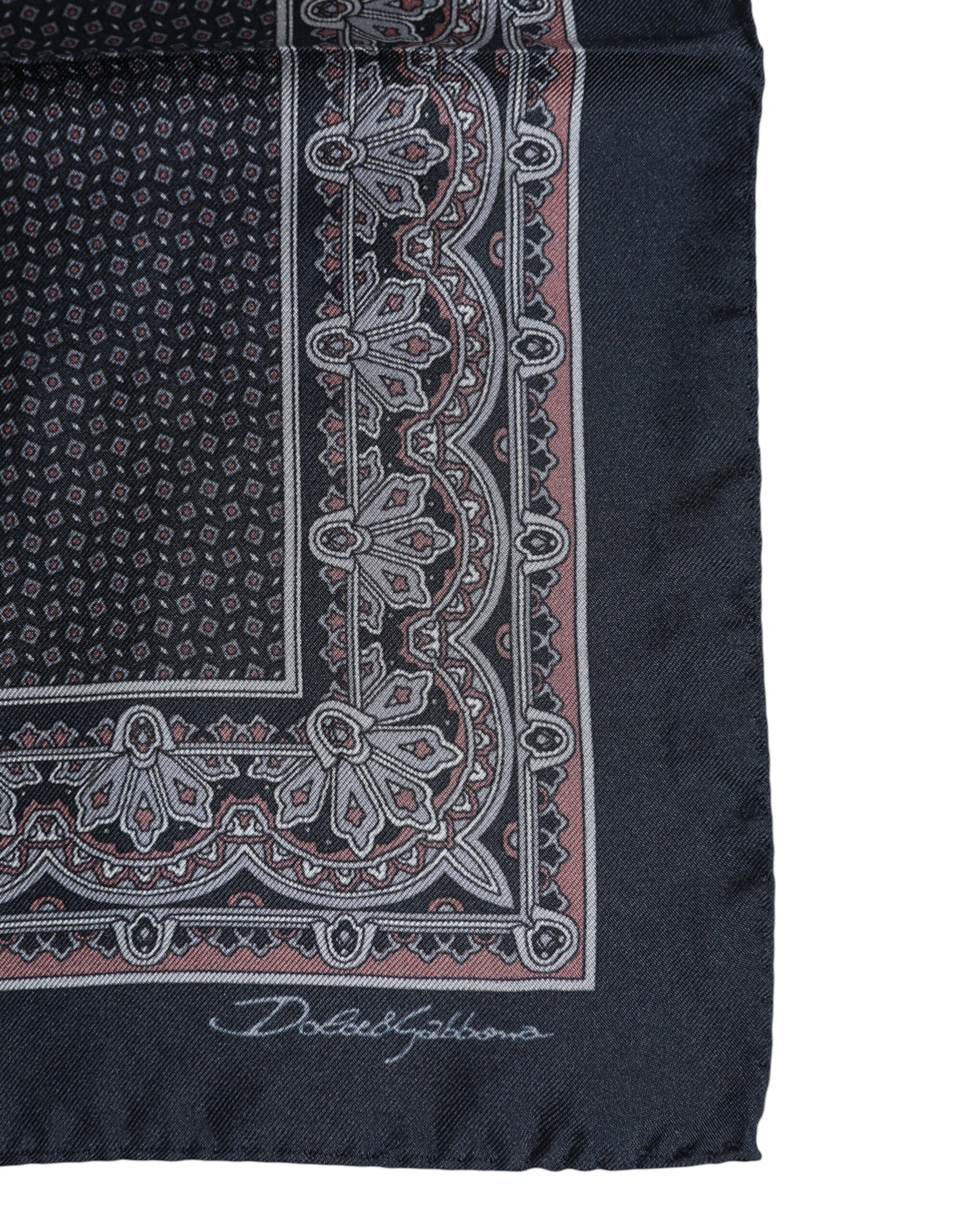 Quadratischer Foulard aus mehrfarbiger Fantasieseide