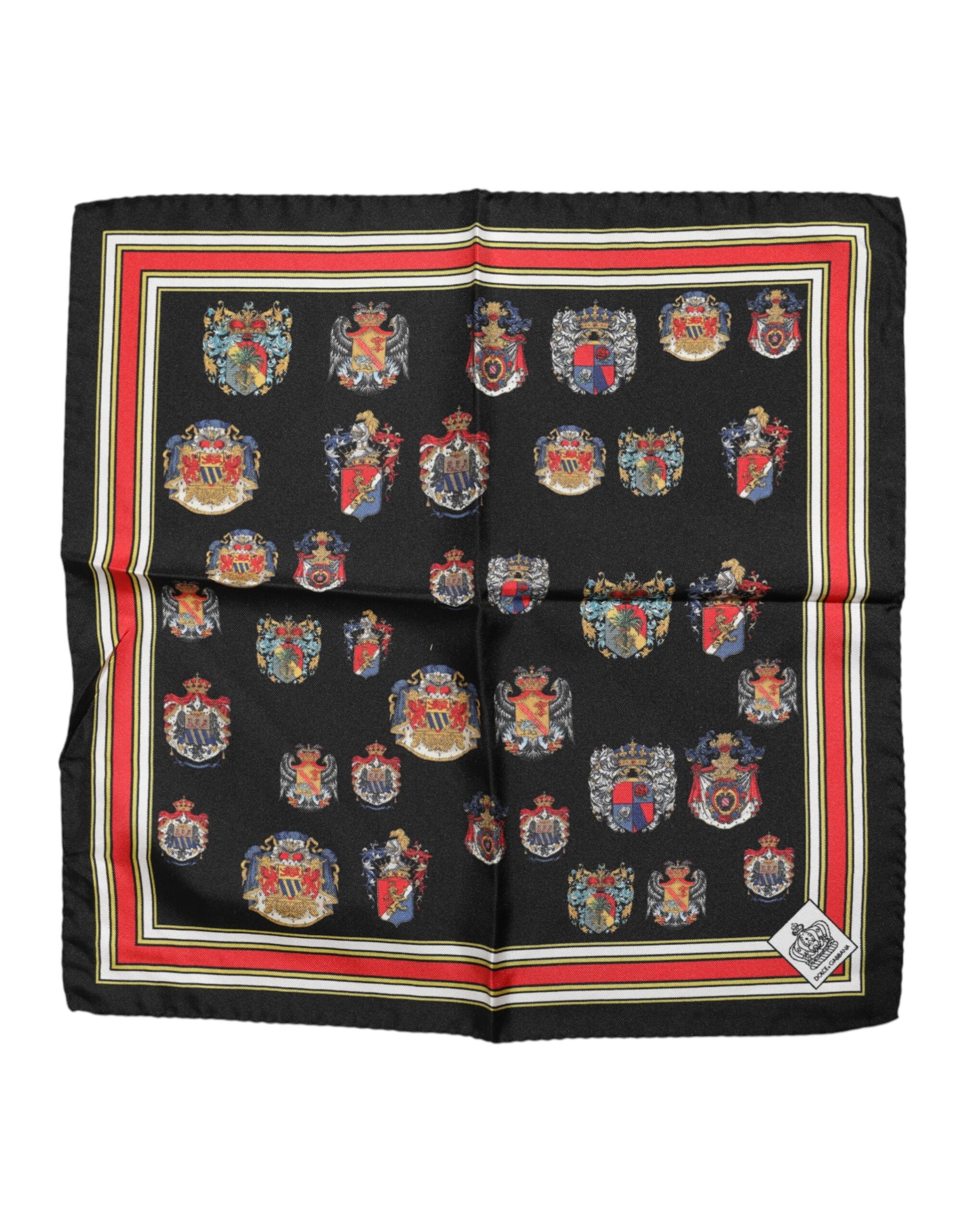 Mehrfarbiger quadratischer Foulard aus Seide für Herren