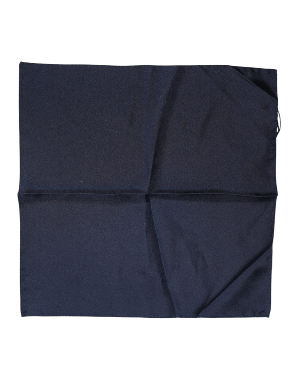 Dunkelblauer quadratischer Foulard aus Seide für Herren